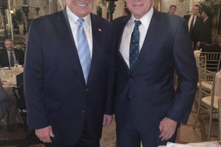 President Trump ordered the strike, and came down to dinner cool, collected