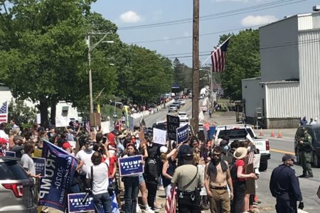 Maine celebrates the arrival of POTUS – 6.5.20 (PHOTO GALLERY)
