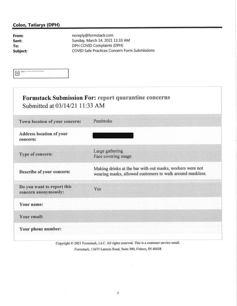 Charlie Baker's "Snitch Line"