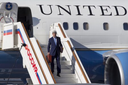 John Kerry a High-Flying Global Warmer