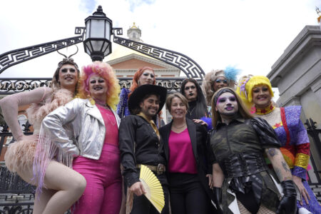 Governor Healey Grins Beside Anti-Catholic Drag Group