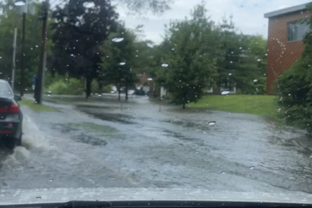 Flooding in Needham Spurs Fire Department to Shut Down Road