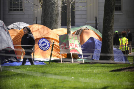 Protesters doused with reality