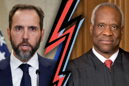 Justice Clarence Thomas destroys Jack Smith in two words