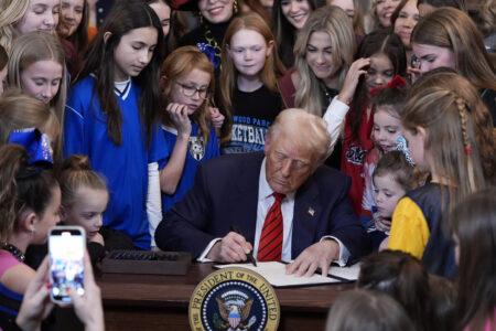 Thank you, President Trump, for making women’s sports female again!