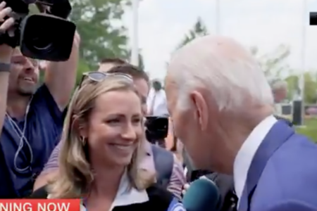 VIDEO: Watch Biden Gets VERY Close to Female Reporter, Awkwardness Ensures – 5.30.25
